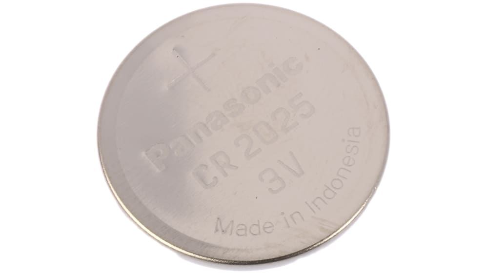 CR-2025/BN, Pile bouton CR2025 Panasonic, 3V, 20mm