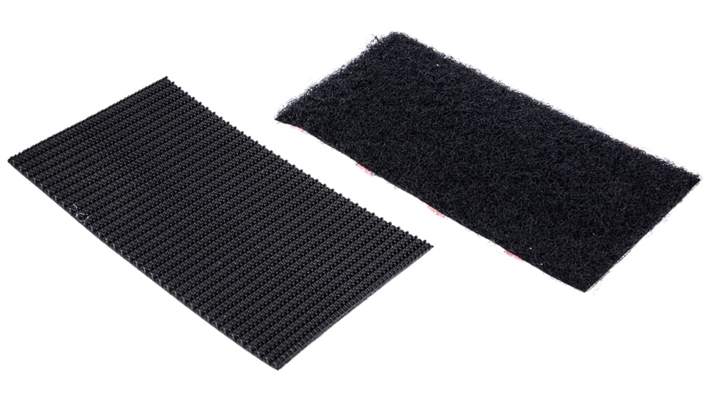 EC60239, Velcro Black Hook & Loop Tape, 50mm x 100mm