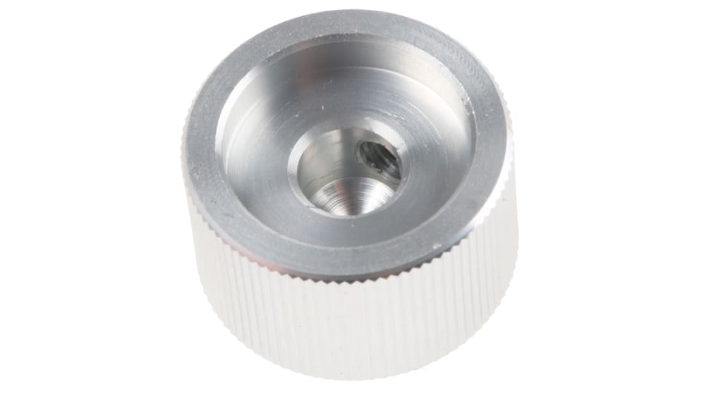 RS PRO アルミニウム ポテンショメータ ノブ, 6.4mm, 丸型軸 直径:20mm