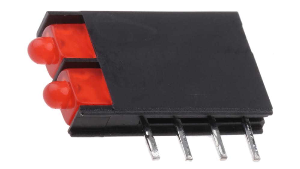 L-4060VH/2ID | キングブライト 基板用LED表示灯 赤 直角 70 ° 2色 
