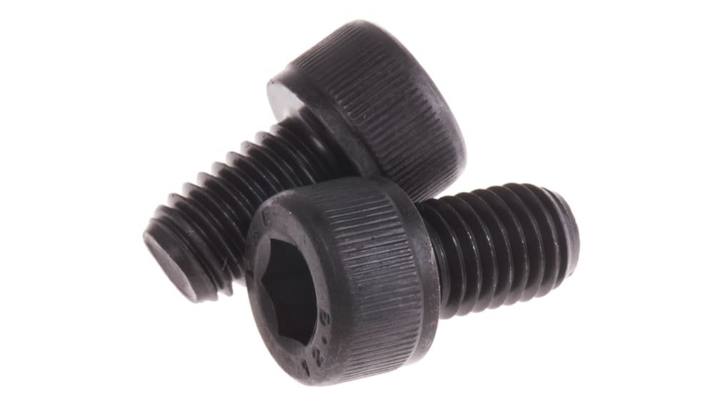 RS PRO Zylinderkopf Innensechskantschraube, Stahl schwarz passiviert, M10 x  1.5mm, 16mm