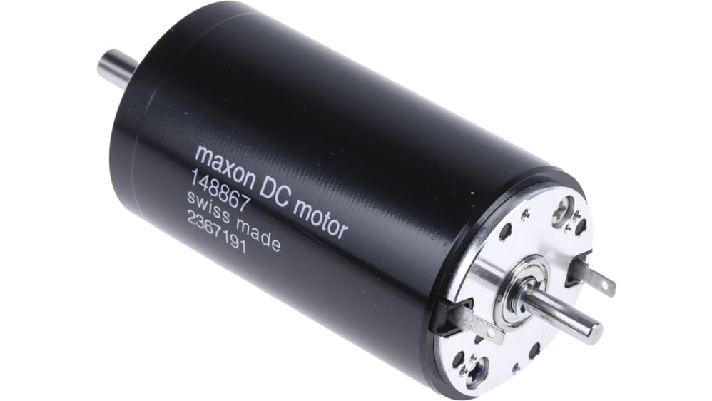 148867 | Maxon Brushed DC Motor, 150 W, 24 V dc, 170 mNm 148867 | Maxon Brushed DC Motor, 150 W, 24 V dc, 170 mNm