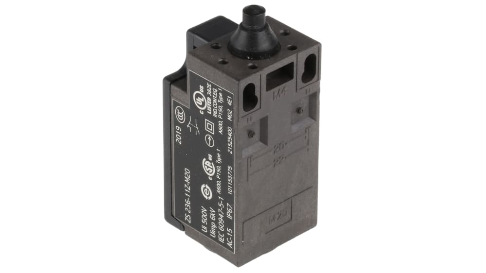 ZS 236-11Z | Schmersal ZS Series Plunger Limit Switch, DPDT, IP67