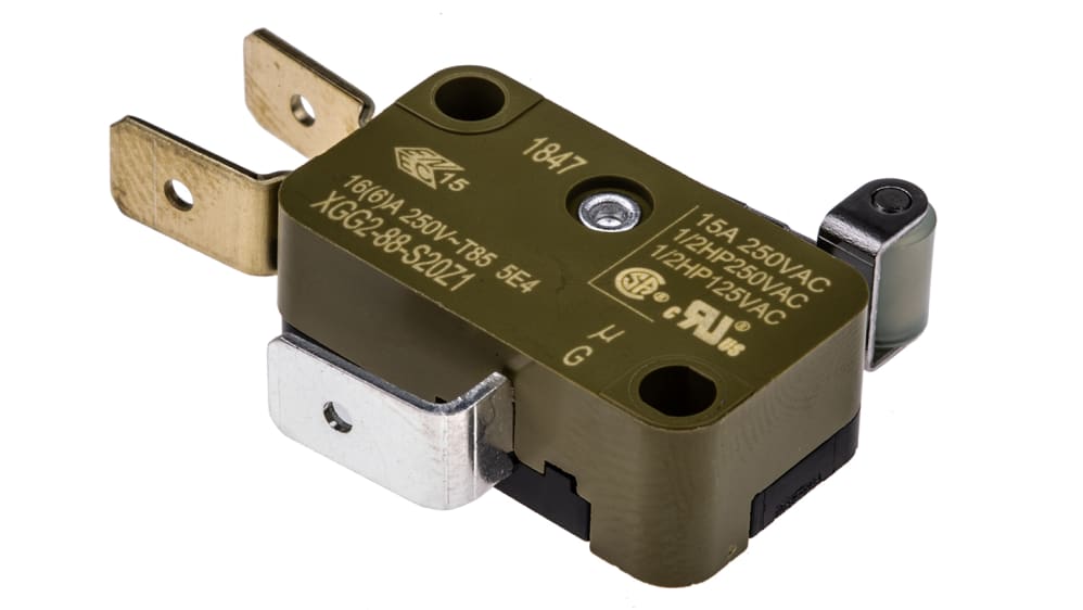 Switch  まいまい XGG2-88-S20Z1 | Saia-Burgess Roller Lever Micro Switch, Tab