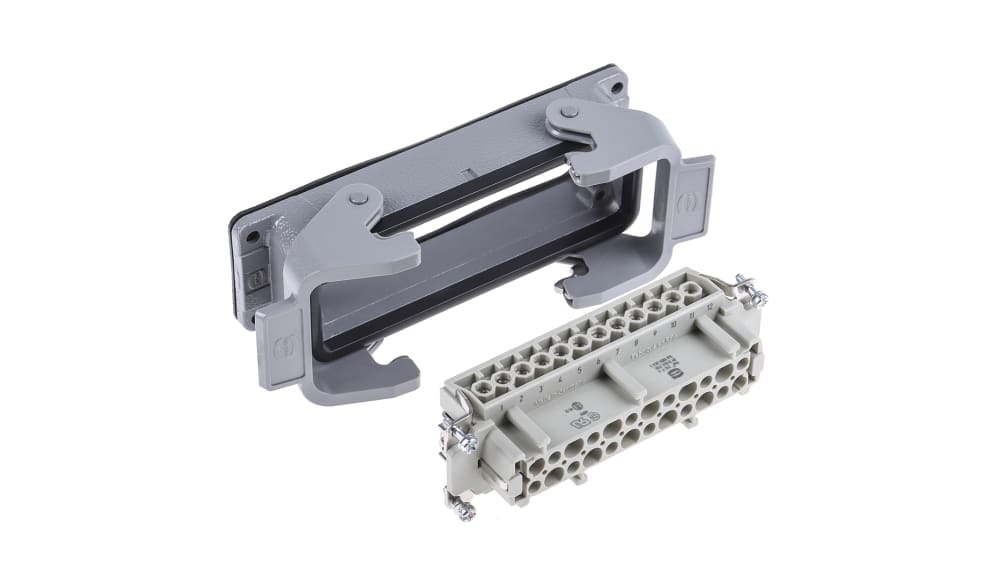 HARTING ヘビーデューティパワーコネクタ, 24極, 16A, 500 V HARTING ヘビーデューティパワーコネクタ, 24極, 16A, 500 V