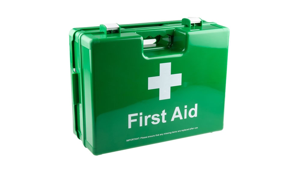Carrying Case, Wall Mounted First Aid Kit for 20 people, 460 mm x 340mm x  180 mm RS Stock No.: 478-3428