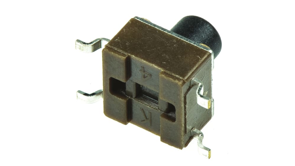 Interruttore tattile TE Connectivity, SPST, 6 x 6mm, L. attuatore 3.4mm,  Montaggio superficiale