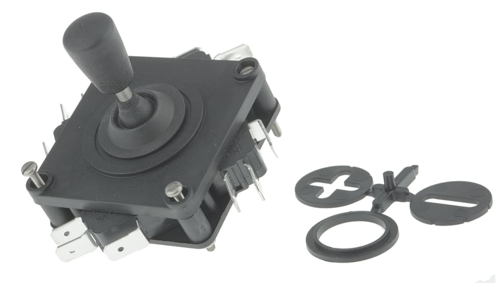 2V1-7F-11-87 | APEM ジョイスティック 2軸, 円錐形 IP67 10A | RS