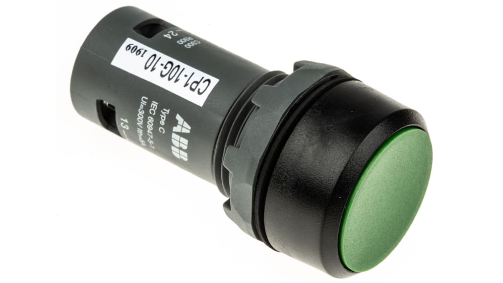 Abb-entrelec cp1-10r-01 - Bouton poussoir de compartiment grattant rouge opaque