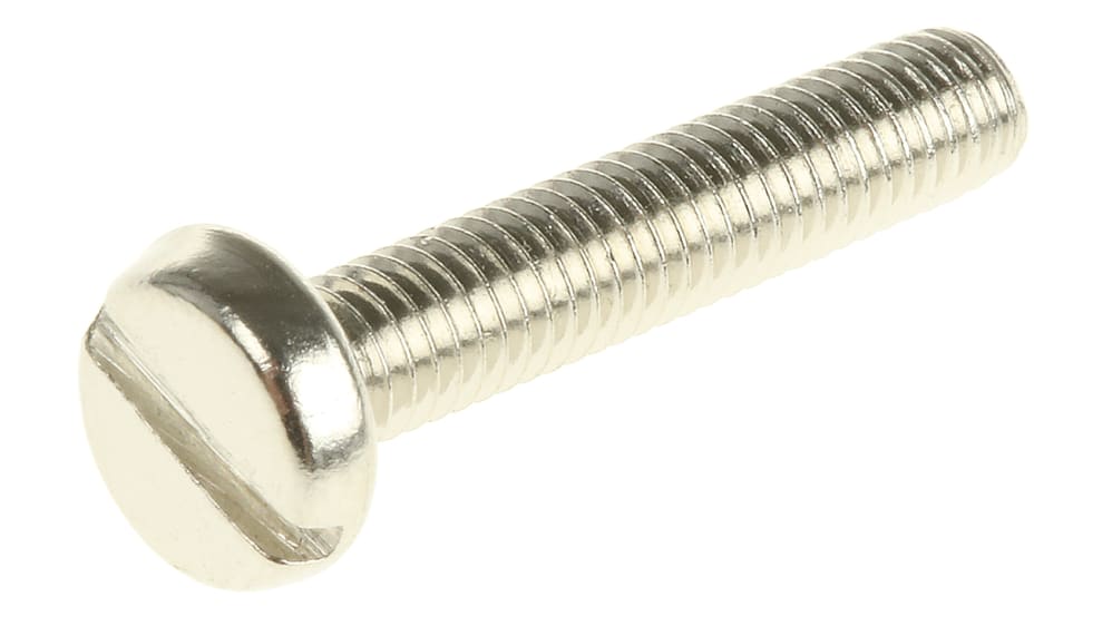 Viti A Testa Pan M3 Ottone &ndash; DIN 85 &ndash; Fessurate &ndash; Varie Lunghezze 5-25mm &ndash; Fixaball