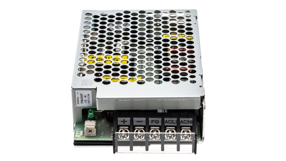 PBA50F-12-N | コーセル スイッチング電源 12V dc 4.3A 51.6W | RS PBA50F-12-N | コーセル スイッチング電源 12V dc 4.3A 51.6W | RS