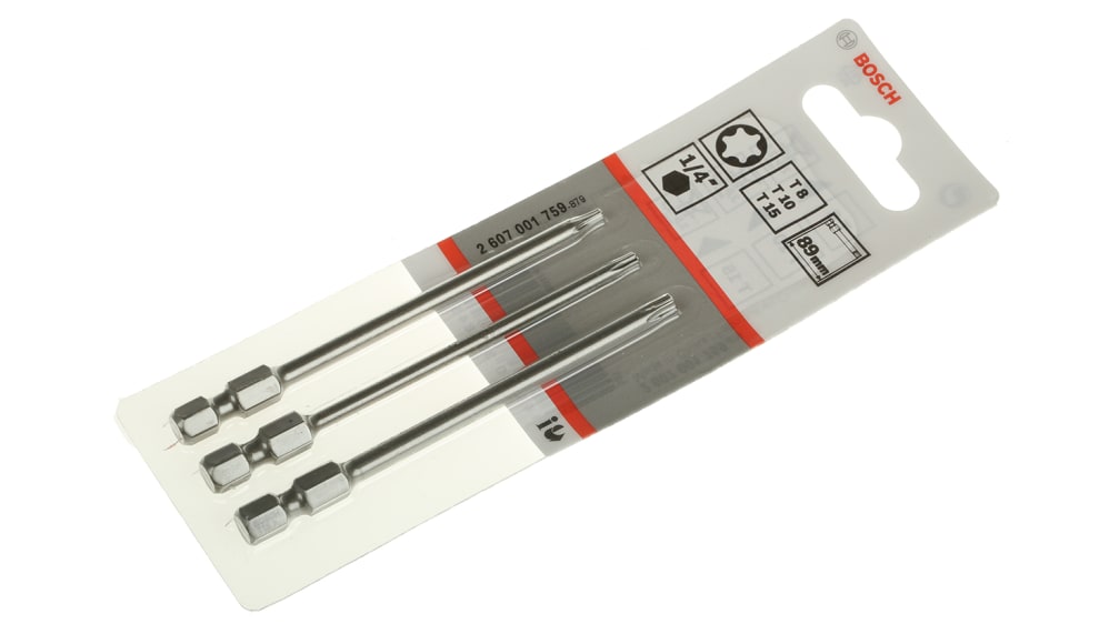 2607001759 Bosch Driver Bit 3 Pieces Torx RS
