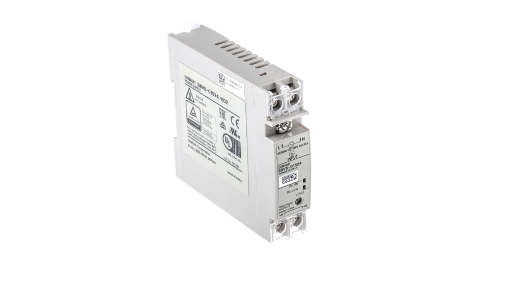 S8VS-01524 | オムロン S8VS DINレール取付け用スイッチング電源 24V