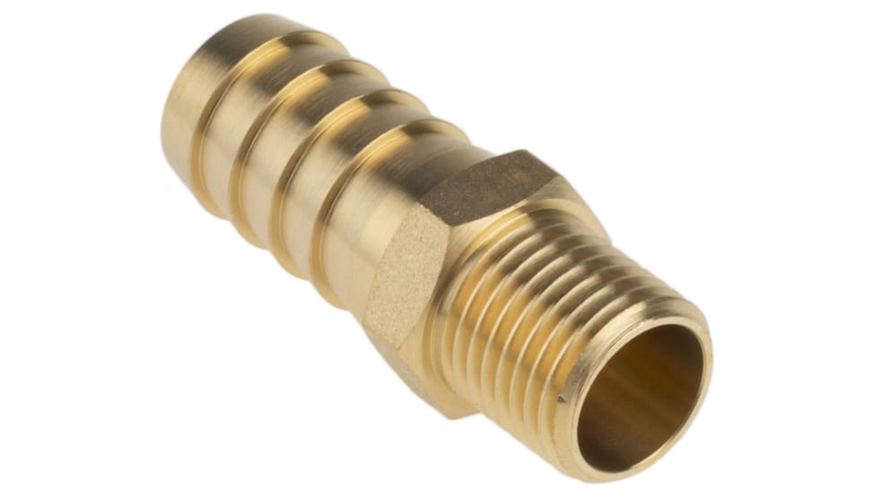 RS PRO, RS PRO Hose Connector, Elbow Hose Tail Adaptor, BSP 1/2in 12mm ID, 795-310