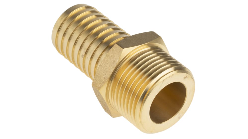 RS PRO Hose Connector Hose Tail Adaptor, G 3/8in 1/2in ID