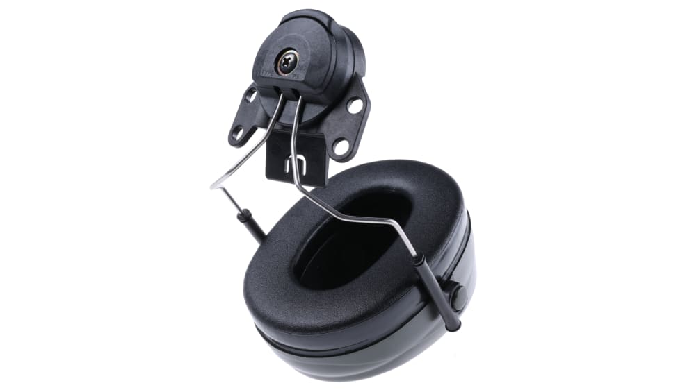 3M H520P3E-410-GQ-01 Cuffie Antirumore Con Attacco Per Elmetto – 30 DB Di Isolamento, Nere, Per Ambienti Rumorosi