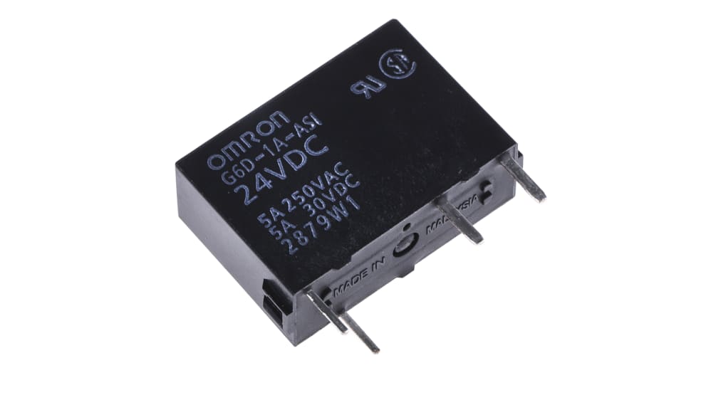 G6D-1A-ASI DC24 | オムロン パワーリレー, 24V dc, SPST, 5A G6D-1A-ASI DC24 | オムロン パワーリレー, 24V dc, SPST, 5A