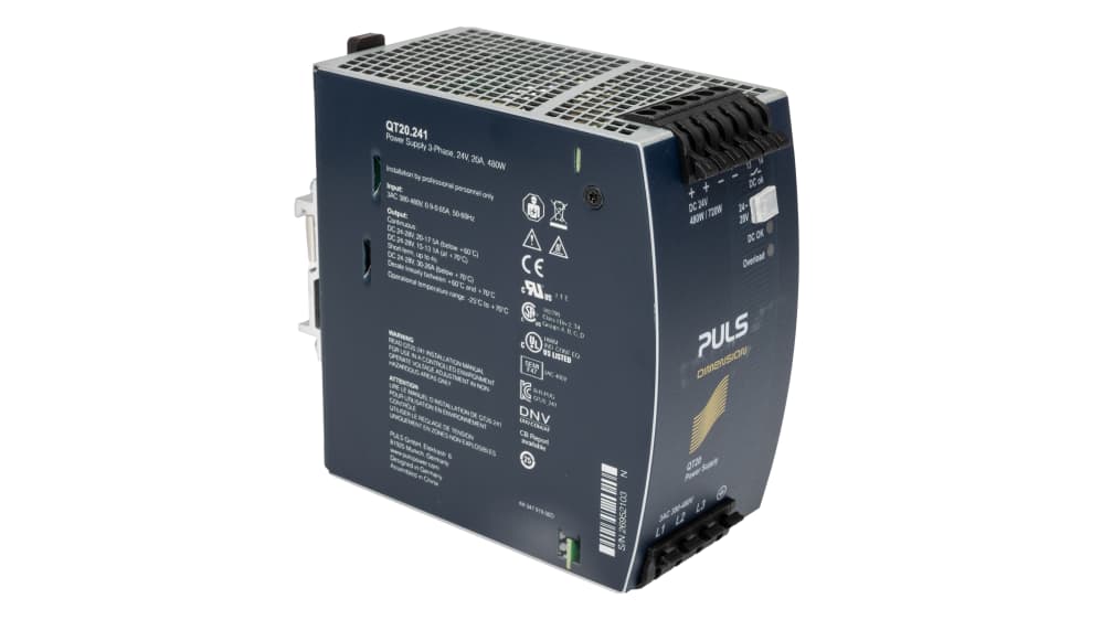 QT20.241 | PULS DIMENSION DINレール電源, 28V dc, 20 A, 480 W | RS