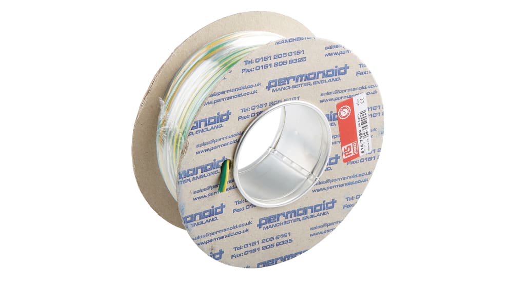 RS PRO, RS PRO Green 1mm² Hook Up Wire, 32/0.2 mm, 100m, PVC Insulation, 196-4336