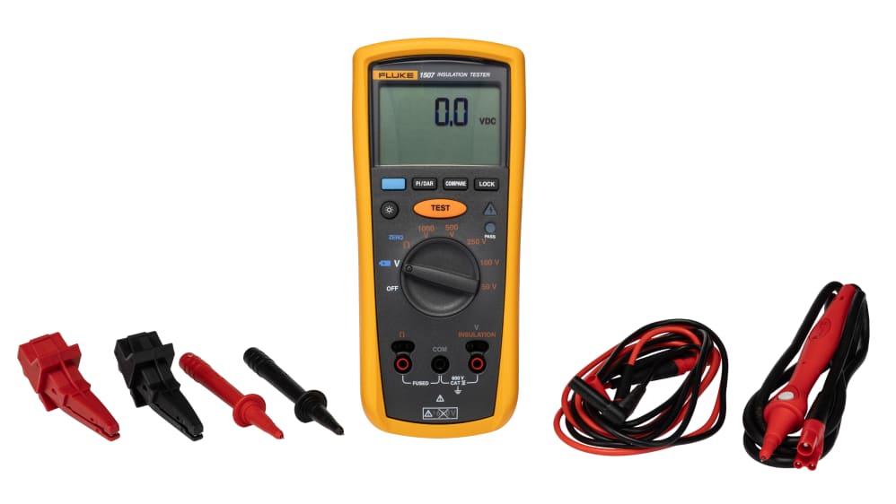 FLUKE 1507 | Fluke 絶縁抵抗計 最大抵抗レンジ:10GΩ | RS FLUKE 1507 | Fluke 絶縁抵抗計 最大抵抗レンジ:10GΩ | RS