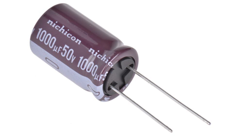 UPS1H102MHD | ニチコン 1000μF,50V dc コンデンサ, ラジアル UPS1H102MHD | ニチコン 1000μF,50V dc コンデンサ, ラジアル