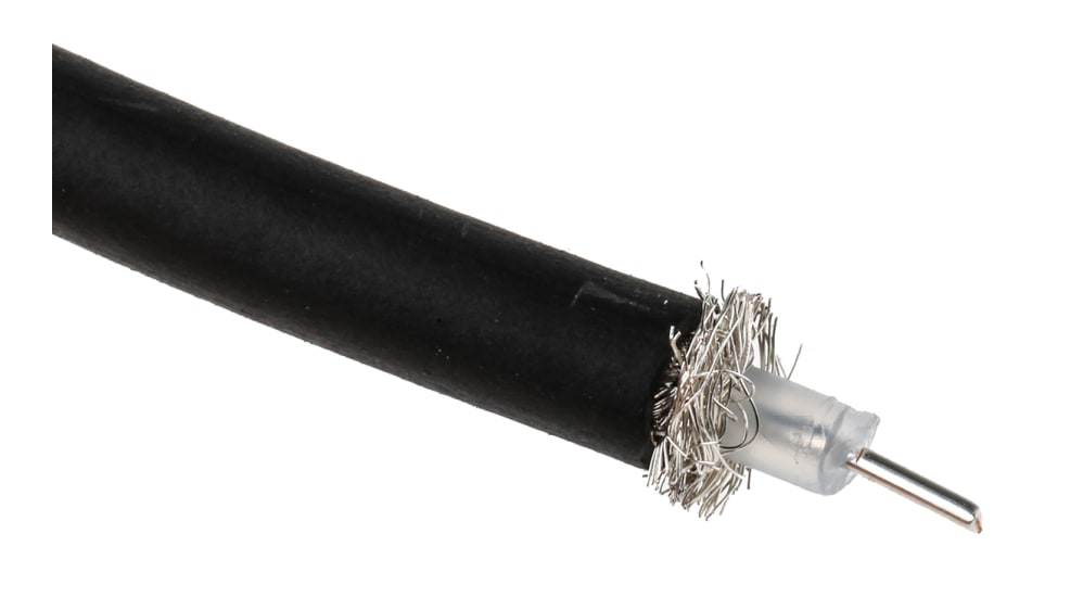 Cavo Coassiale RG223 Doppia Schermatura 1000 Piedi (305m) - 50 Ohm, PVC Nero, AIL - Foto 2
