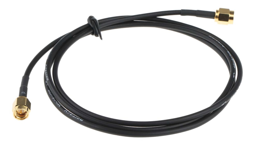 RS PRO CH370801020 RG174 同軸ケーブル 50 Ω 1 m 終端処理済み | RS