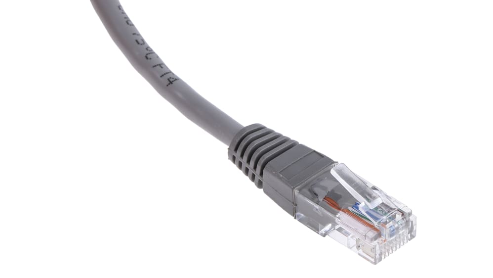 Câble Ethernet catégorie 5e U/UTP RS PRO, Gris, 5m Avec