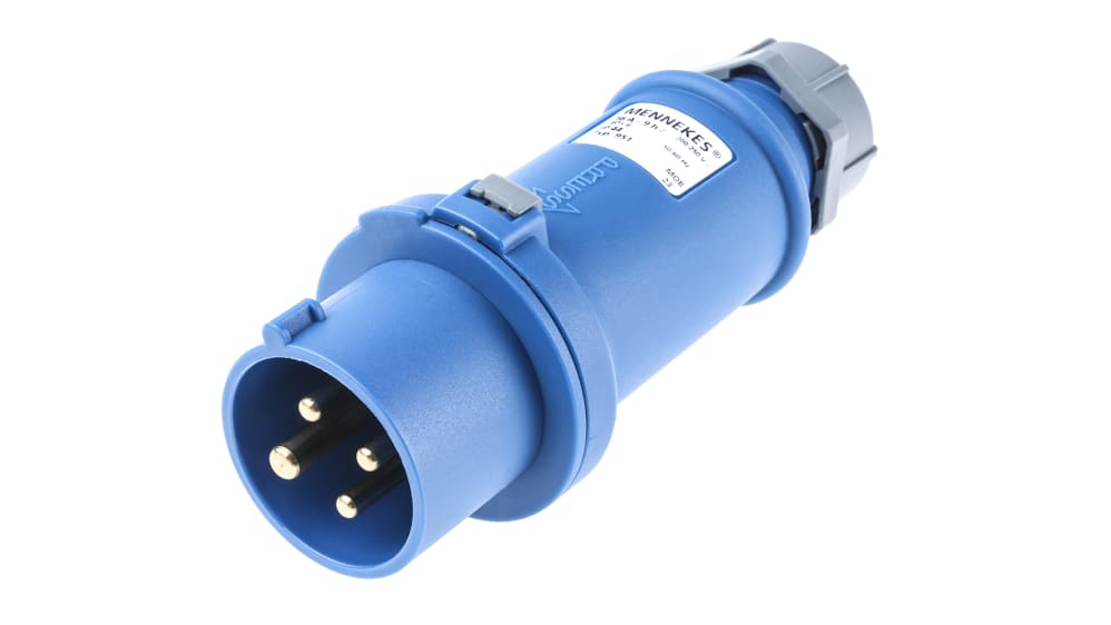 951 | MENNEKES, StarTOP IP44 Blue Cable Mount 4P Industrial Power
