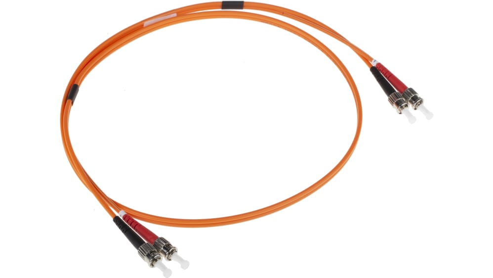 ST 樣專用 RS PRO ST to ST Duplex Multi Mode OM1 Fibre Optic Cable