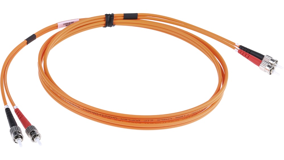 RS PRO 光ケーブル, ST - ST, マルチモード, 62.5/125μm, 2m, 低煙性