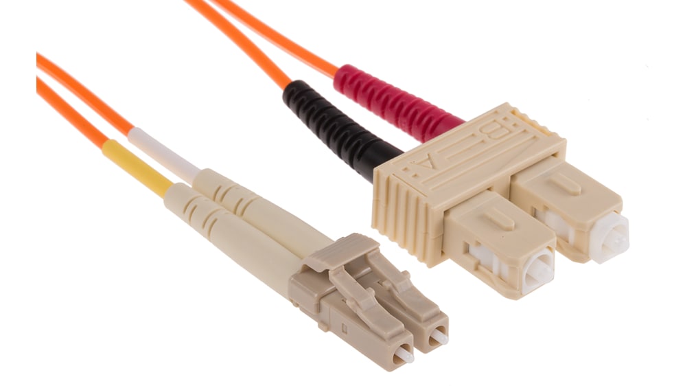 RS PRO OM1 Multimode Fibre Optic Cable, 125 μm Low Smoke Zero