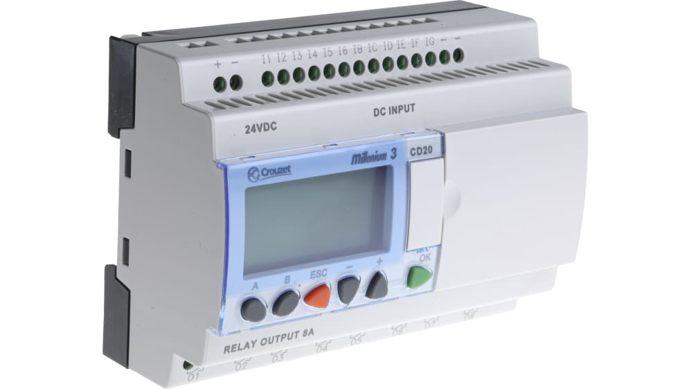 88970051 | Crouzet Millenium 3 Series Logic Module, 24 V dc Supply 
