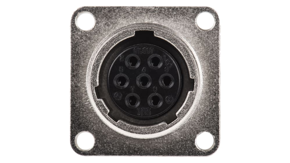JR16RK-7S | ヒロセ電機 メス 丸型コネクタ, 7極, パネル JR16RK-7S | ヒロセ電機 メス 丸型コネクタ, 7極, パネル