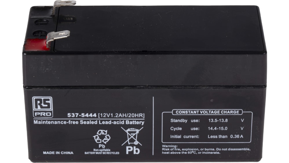 Batterie au plomb étanche RS PRO 6V 4Ah cyclique Code commande RS: 537-5422