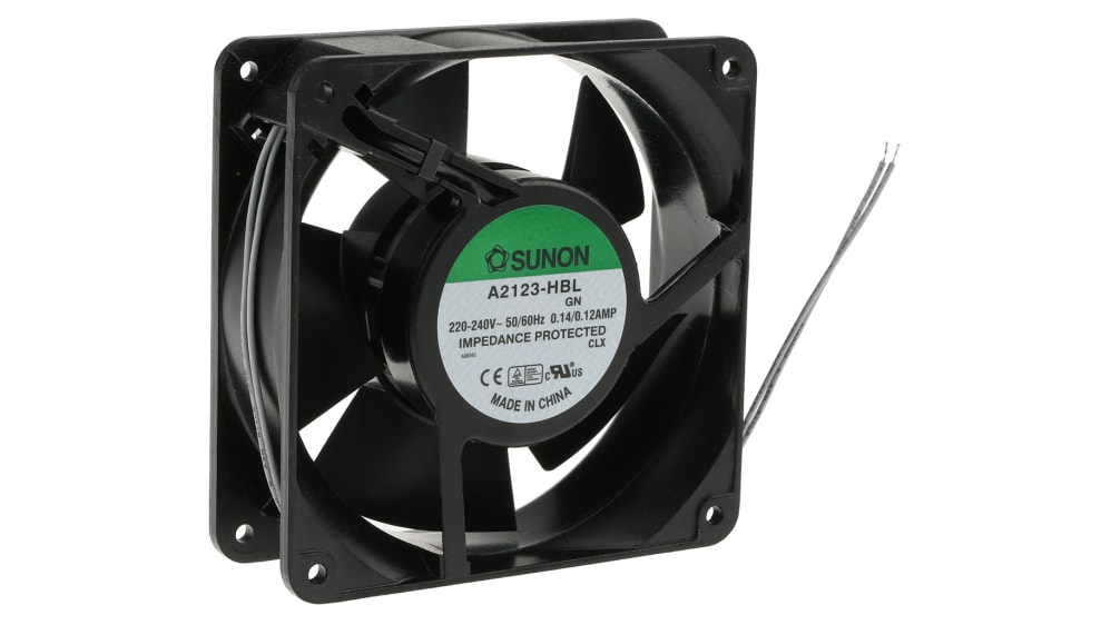 A2123-HBL.GN | Sunon A2123 Series Axial Fan, 230V ac, 190.5 m³/h