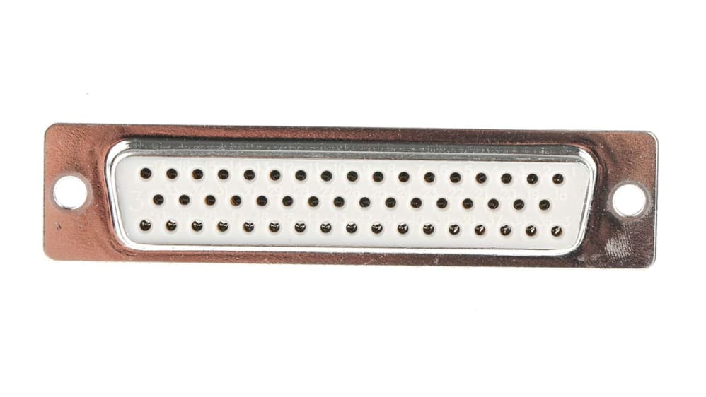 RS PRO 50 Way Panel Mount D-sub Connector Socket, 2.77mm Pitch