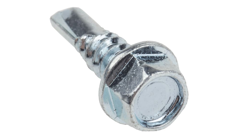 RS PRO 自己ねじ込み式ネジ 光沢亜鉛 なべ形 スチール 25.4 mm 4.8 mm | RS