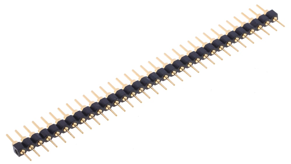 外径32センチ RS PRO ストレート ピンヘッダ 32極 2.54mm 1列, スルーホール