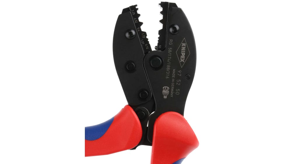 Knipex 圧着工具, 圧着工具 1.5 mm, PreciForceシリーズ BNCコネクタ