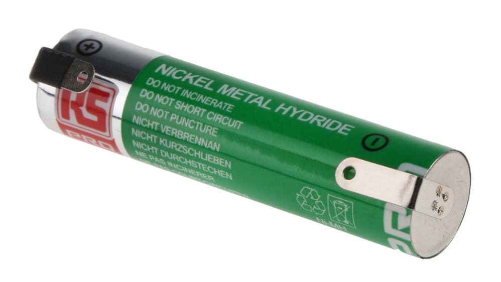 AAA「#AAABEST」 RS PRO RS PRO AAA-Akku, NiMH, 1.2V, 1Ah, Lötfahnen-Anschluss