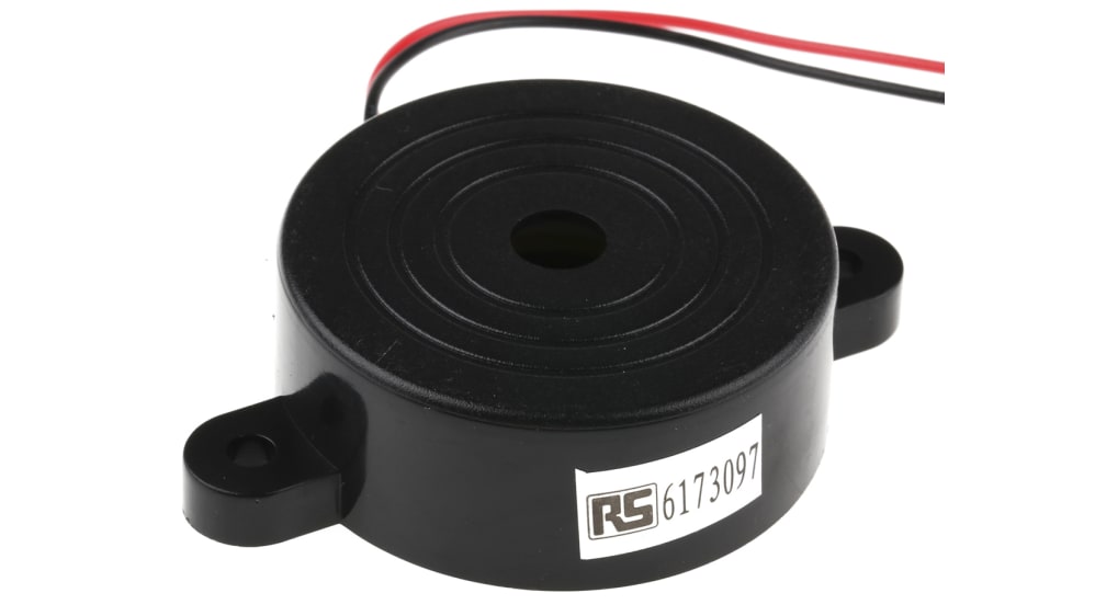 Cicalino piezo RS PRO, 20V cc, Ø 41.8mm, 96dB, tono Continuo, Montaggio a  pannello