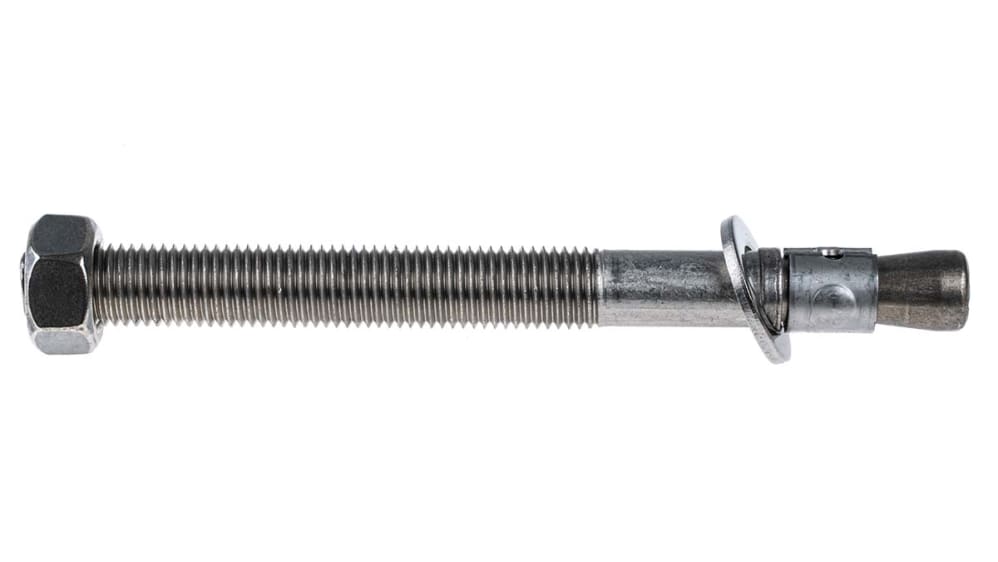 RS PRO アンカーボルト, ステンレス鋼 M16 取付穴径16mm 長さ RS PRO アンカーボルト, ステンレス鋼 M16 取付穴径16mm 長さ