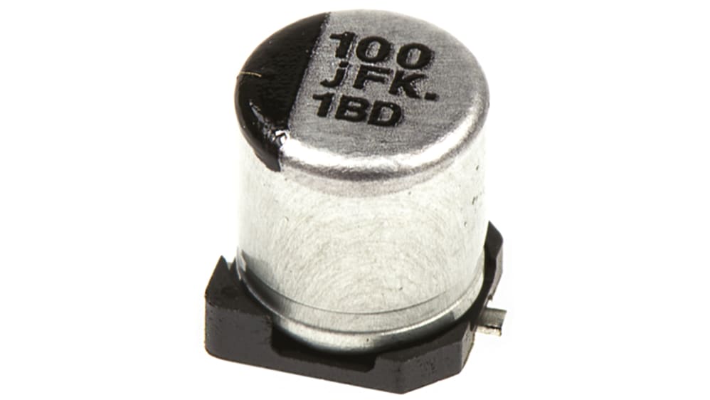 EEEFK0J101UR | Panasonic 100 μF,6.3 電解コンデンサ, 表面, 20 