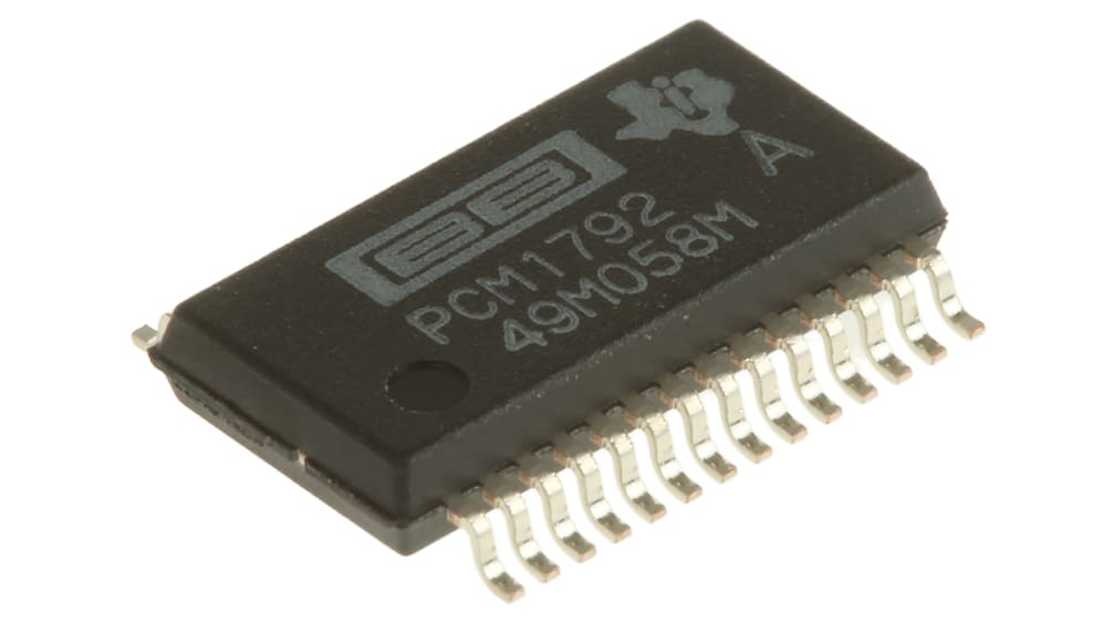 Texas Instruments オーディオDAコンバータ, 24ビット, 表面実装, 28