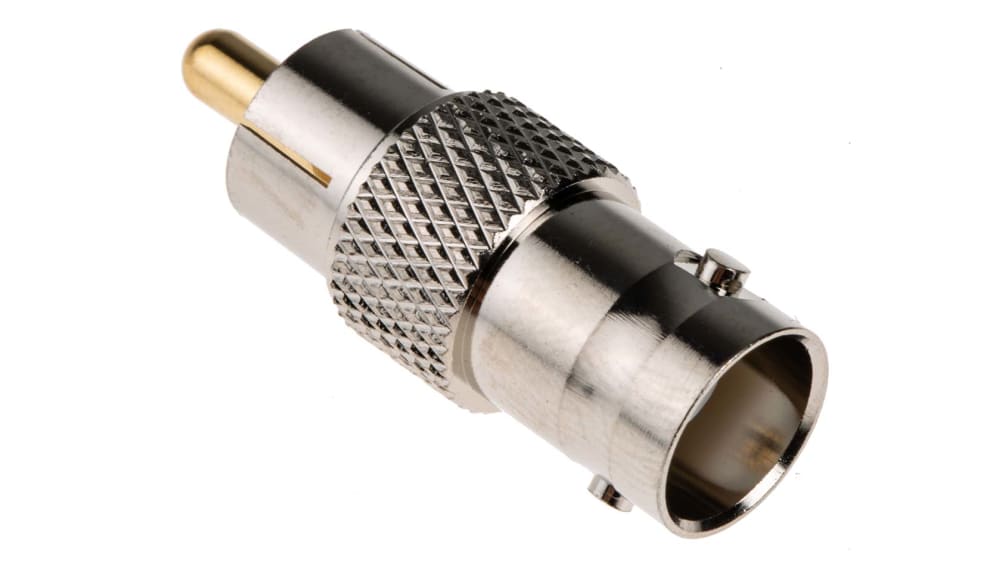 Adattatore Monoprice BNC Maschio A RCA Femmina, Placcato Oro, Nuovo Con Garanzia A Vita