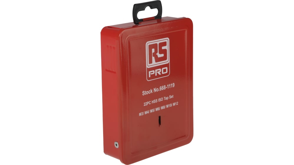 Jeu De 3 Tarauds à Main HSS M8 X 125 - Métrique 3 Goujures - Occasion