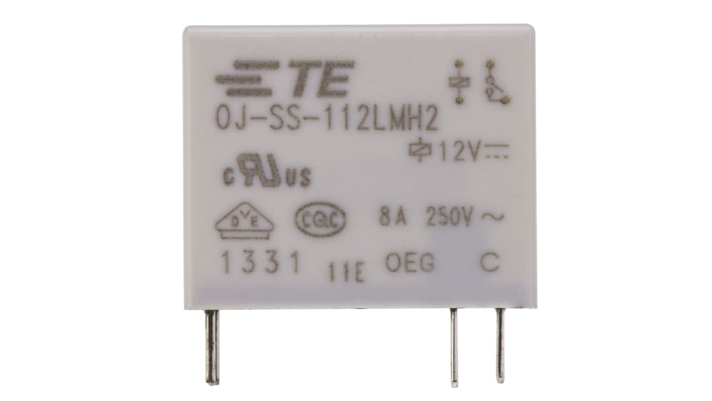 OJ-SS-112LMH2,005 | TE Connectivity PCB Mount Power Relay, 12V dc 