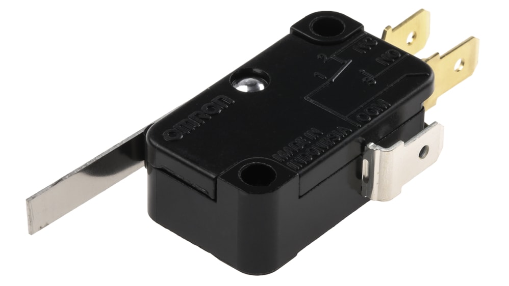 V-152-1C25 | Omron Hinge Lever Micro Switch, Tab Terminal, 15 A