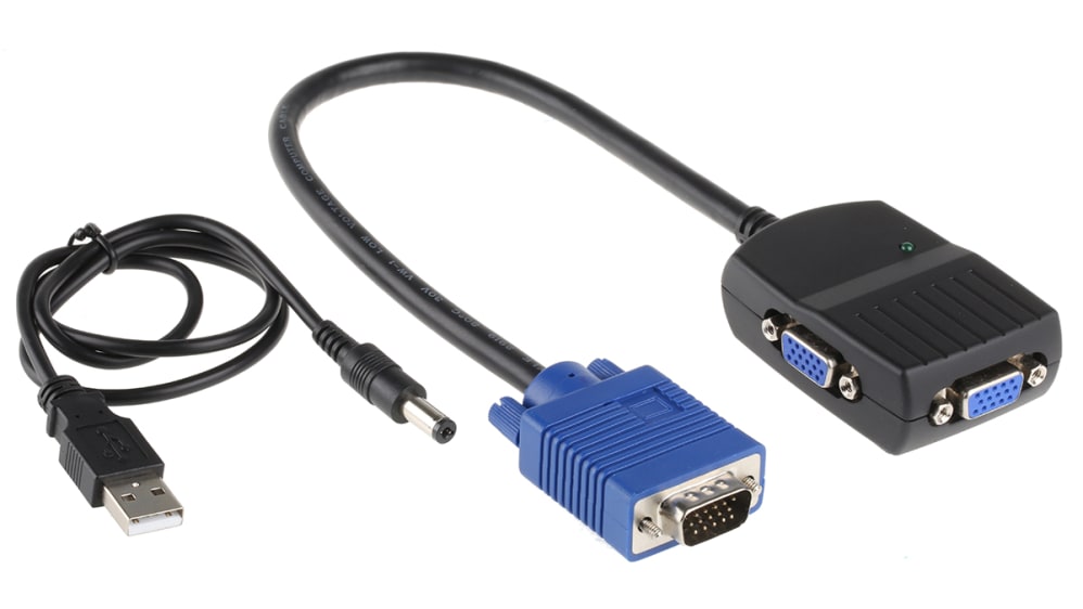 NLVGA-2A NewLink Input Output VGA Splitter 2048 x 1536 RS